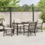 Conjunto de Comedor de Jardín 5 pcs Marrón ratán sintético en Sillas de jardín | Comprar online en Foru.es