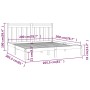 Estructura de cama madera maciza de pino marrón miel 200x200 cm de vidaXL, Camas y somieres - Ref: Foro24-3105273, Precio: 16...