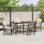 Conjunto de Comedor de Jardín 5 pcs Marrón ratán sintético en Sillas de jardín | Comprar online en Foru.es