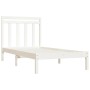 Estructura de cama madera maciza de pino blanco 100x200 cm de vidaXL, Camas y somieres - Ref: Foro24-3105241, Precio: 102,55 ...