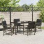 Conjunto de Comedor de Jardín 5 pcs Gris ratán sintético en Sillas de jardín | Comprar online en Foru.es