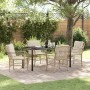 Conjunto de Comedor de Jardín 5 pcs Beige ratán sintético en Sillas de jardín | Comprar online en Foru.es