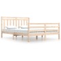 Estructura de cama de madera maciza 160x200 cm de vidaXL, Camas y somieres - Ref: Foro24-3105325, Precio: 137,38 €, Descuento: %