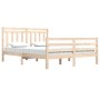 Estructura de cama de madera maciza 160x200 cm de vidaXL, Camas y somieres - Ref: Foro24-3105325, Precio: 137,38 €, Descuento: %