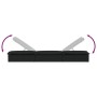 Tumbona 1 ud con mesita ratán sintético negro de vidaXL, Tumbonas - Ref: Foro24-319634, Precio: 163,42 €, Descuento: %