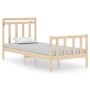 Estructura de cama madera maciza 90x190 cm de vidaXL, Camas y somieres - Ref: Foro24-3105345, Precio: 92,72 €, Descuento: %