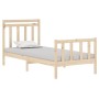 Estructura de cama madera maciza 90x190 cm de vidaXL, Camas y somieres - Ref: Foro24-3105345, Precio: 92,72 €, Descuento: %