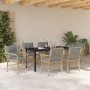 Conjunto de Comedor de Jardín 7 pcs Beige ratán sintético en Sillas de jardín | Comprar online en Foru.es