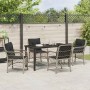 Conjunto de Comedor de Jardín 5 pcs Gris Claro ratán sintético en Sillas de jardín | Comprar online en Foru.es