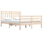Estructura de cama madera maciza 140x200 cm de vidaXL, Camas y somieres - Ref: Foro24-3105315, Precio: 121,67 €, Descuento: %