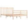 Estructura de cama madera maciza 140x200 cm de vidaXL, Camas y somieres - Ref: Foro24-3105315, Precio: 121,67 €, Descuento: %