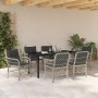 Conjunto de Comedor de Jardín 7 pcs Gris Claro ratán sintético en Sillas de jardín | Comprar online en Foru.es