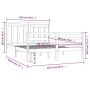 Estructura de cama madera maciza 120x190 cm de vidaXL, Camas y somieres - Ref: Foro24-3105285, Precio: 119,79 €, Descuento: %