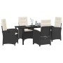 Conjunto de Comedor de Jardín 5 pcs Negro ratán sintético en Sillas de jardín | Comprar online en Foru.es