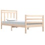 Estructura de cama de madera maciza 100x200 cm de vidaXL, Camas y somieres - Ref: Foro24-3105305, Precio: 112,00 €, Descuento: %