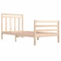 Estructura de cama de madera maciza 100x200 cm de vidaXL, Camas y somieres - Ref: Foro24-3105305, Precio: 112,00 €, Descuento: %