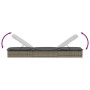 Tumbonas 2 uds con mesita ratán sintético gris de vidaXL, Tumbonas - Ref: Foro24-319635, Precio: 289,90 €, Descuento: %