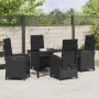 Conjunto de Comedor de Jardín 5 pcs Negro ratán sintético en Sillas de jardín | Comprar online en Foru.es