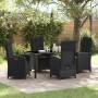Conjunto de Comedor de Jardín 5 pcs Negro ratán sintético en Sillas de jardín | Comprar online en Foru.es