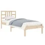 Estructura de cama dmadera maciza de pino 90x200 cm de vidaXL, Camas y somieres - Ref: Foro24-3105390, Precio: 80,01 €, Descu...