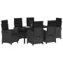 Conjunto de Comedor de Jardín 7 pcs Negro ratán sintético en Sillas de jardín | Comprar online en Foru.es