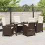 Conjunto de Comedor de Jardín 5 pcs Marrón ratán sintético en Sillas de jardín | Comprar online en Foru.es