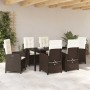 Conjunto de Comedor de Jardín 7 pcs Marrón ratán sintético en Sillas de jardín | Comprar online en Foru.es