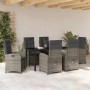 Conjunto de Comedor de Jardín 7 pcs Gris ratán sintético en Sillas de jardín | Comprar online en Foru.es