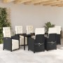 Conjunto de Comedor de Jardín 7 pcs Negro ratán sintético en Sillas de jardín | Comprar online en Foru.es