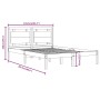 Estructura de cama madera maciza blanca King Size 150x200 cm de vidaXL, Camas y somieres - Ref: Foro24-3105541, Precio: 155,9...