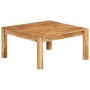 Mesa de centro de madera maciza de acacia 80x80x40 cm en Mesas de centro | Comprar online en Foru.es