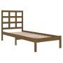 Estructura de cama madera maciza marrón miel 100x200 cm de vidaXL, Camas y somieres - Ref: Foro24-3105463, Precio: 101,56 €, ...