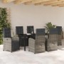 Conjunto de Comedor de Jardín 7 pcs Gris ratán sintético en Sillas de jardín | Comprar online en Foru.es