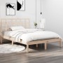 Estructura de cama de madera maciza 200x200 cm de vidaXL, Camas y somieres - Ref: Foro24-3105490, Precio: 126,59 €, Descuento: %