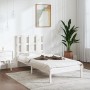 Estructura de cama madera maciza de pino blanco 90x200 cm de vidaXL, Camas y somieres - Ref: Foro24-3105586, Precio: 102,22 €...