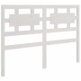 Estructura de cama de madera maciza blanca 140x190 cm de vidaXL, Camas y somieres - Ref: Foro24-3105646, Precio: 128,88 €, De...