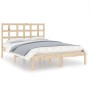 Estructura de cama madera maciza 120x190 cm de vidaXL, Camas y somieres - Ref: Foro24-3105440, Precio: 112,55 €, Descuento: %