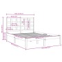 Estructura de cama madera maciza 120x190 cm de vidaXL, Camas y somieres - Ref: Foro24-3105440, Precio: 112,55 €, Descuento: %