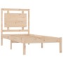Estructura de cama de madera maciza 100x200 cm de vidaXL, Camas y somieres - Ref: Foro24-3105525, Precio: 104,29 €, Descuento: %