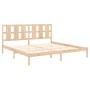 Estructura de cama de madera maciza de pino 200x200 cm de vidaXL, Camas y somieres - Ref: Foro24-3105620, Precio: 135,60 €, D...