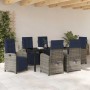 Conjunto de Comedor de Jardín 7 pcs Gris ratán sintético en Sillas de jardín | Comprar online en Foru.es