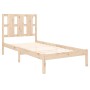 Estructura de cama madera maciza de pino 100x200 cm de vidaXL, Camas y somieres - Ref: Foro24-3105590, Precio: 92,83 €, Descu...