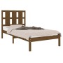 Estructura de cama madera maciza pino marrón miel 100x200 cm de vidaXL, Camas y somieres - Ref: Foro24-3105593, Precio: 108,4...