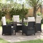 Conjunto de Comedor de Jardín 5 pcs Negro ratán sintético en Sillas de jardín | Comprar online en Foru.es