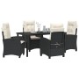 Conjunto de Comedor de Jardín 5 pcs Negro ratán sintético en Sillas de jardín | Comprar online en Foru.es