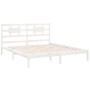 Estructura de cama madera maciza blanco Supe King 180x200 cm de vidaXL, Camas y somieres - Ref: Foro24-3105681, Precio: 151,3...