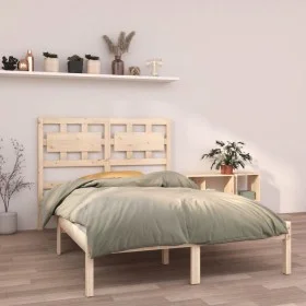 Solid wood bed frame 120x190 cm by vidaXL, Beds and slatted bases - Ref: Foro24-3105635, Price: 111,73 €, Discount: %