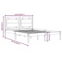 Estructura de cama de madera maciza de pino 120x200 cm de vidaXL, Camas y somieres - Ref: Foro24-3105530, Precio: 115,34 €, D...