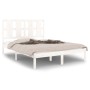 Estructura de cama madera maciza de pino blanca 120x200 cm de vidaXL, Camas y somieres - Ref: Foro24-3105596, Precio: 123,36 ...