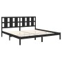 Estructura de cama de madera maciza de pino negra 200x200 cm de vidaXL, Camas y somieres - Ref: Foro24-3105624, Precio: 169,0...